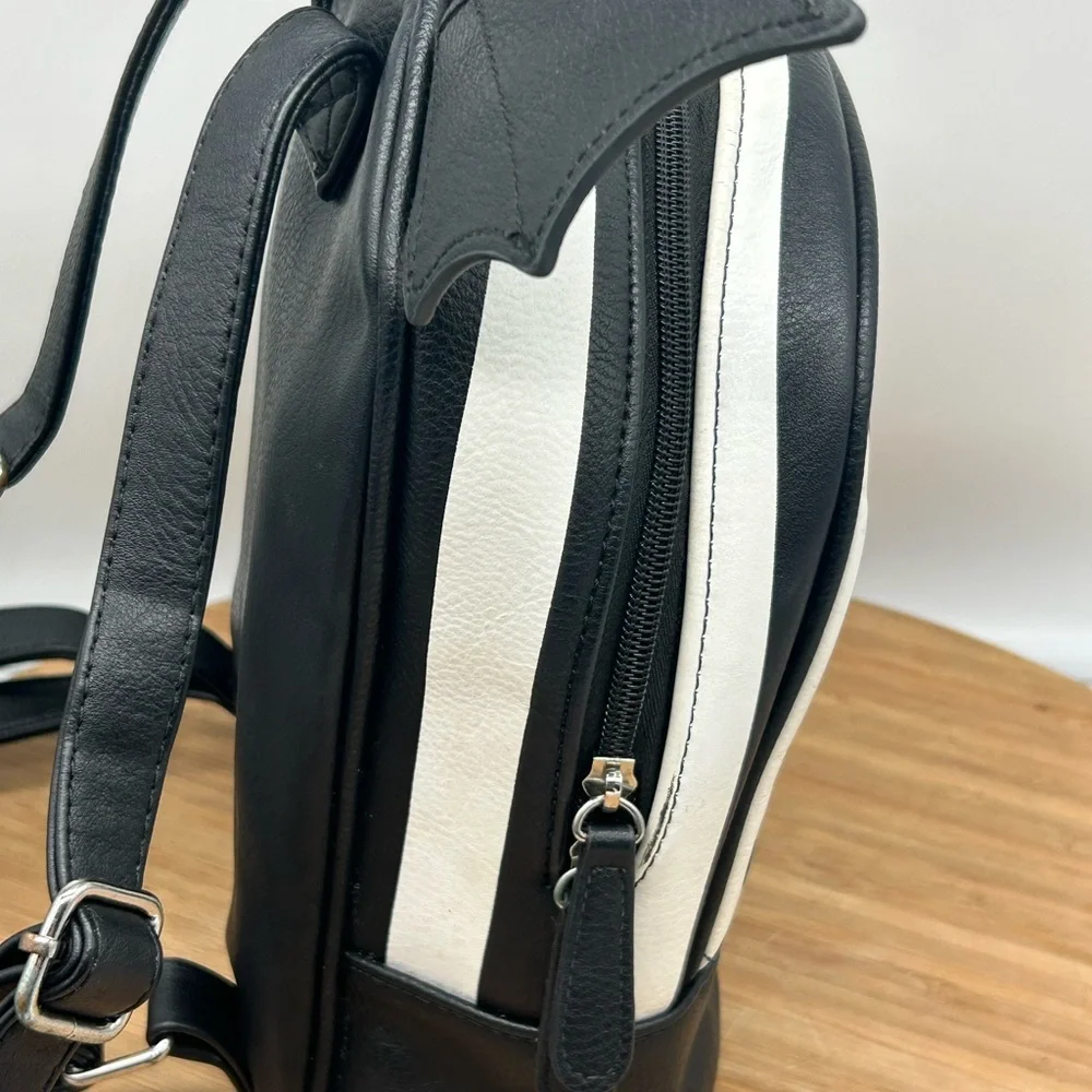 Beetlejuice Striped Mini‎ Backpack - BoxLunch Exclusive.